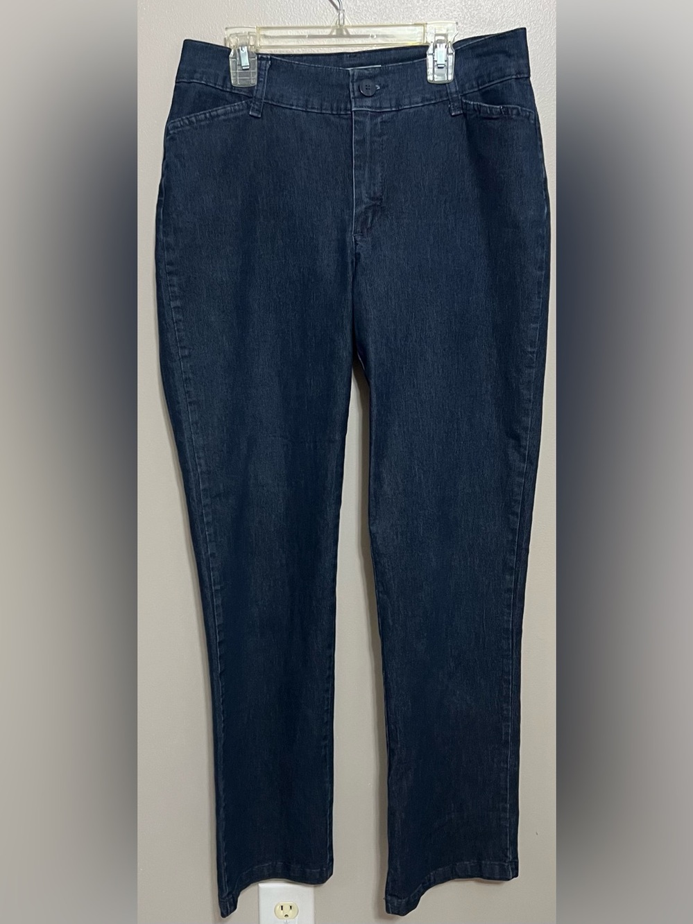 Lee Riders Dressy Dark Blue Straight Leg Jeans Size  10 Medium